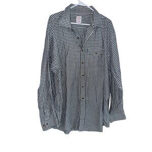 Brooks Brothers 346 The Original Polo Button Down Shirt Sz XXL Blue White Check
